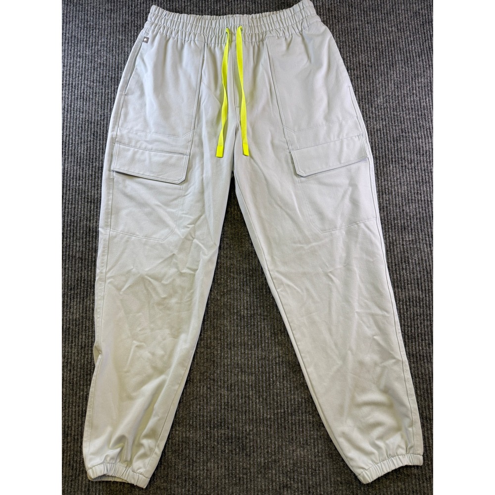 FIGS Scrub Pants Small Light Blue Polyester Rayon Spandex Cargo Jogger 1000557